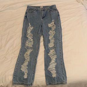 Princess polly wide leg ripped jeans